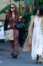 VANESSA and STELLA HUDGENS Out and About in Studio City 12/24/2015