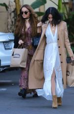 VANESSA and STELLA HUDGENS Out and About in Studio City 12/24/2015