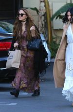 VANESSA and STELLA HUDGENS Out and About in Studio City 12/24/2015