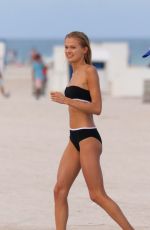 VITA SIDORKINA in Bikini on the Set of a Photoshoot at a Beach in Miami 12/17/2015