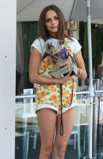 XENIA DELI Walks Her Dog Out in Los Angeles