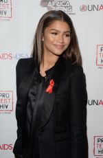 ZENDAYA at Inaugural World Aids Day Benefit in Beverly Hills 12/01/2015