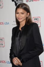 ZENDAYA at Inaugural World Aids Day Benefit in Beverly Hills 12/01/2015