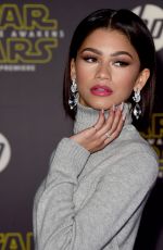 ZENDAYA COLEMAN at Star Wars: Episode VII – The Force Awakens Premiere in Hollywood 12/14/2015