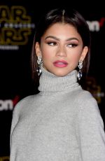 ZENDAYA COLEMAN at Star Wars: Episode VII – The Force Awakens Premiere in Hollywood 12/14/2015