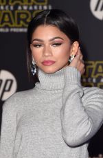 ZENDAYA COLEMAN at Star Wars: Episode VII – The Force Awakens Premiere in Hollywood 12/14/2015