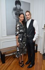 ZOE SALDANA at The Art of Elysium