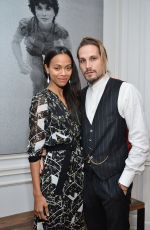 ZOE SALDANA at The Art of Elysium