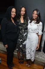 ZOE SALDANA at The Art of Elysium