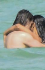 ZOE SALDANA in Bikini on Vacation in Mexico 12/14/2015