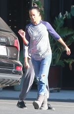 ZOE SALDANA Out and About in Beverly Hills 12/09/2015