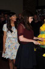 ZOOEY DESCHANEL and HANNAH SIMONE at New Girl 100th Wpisode Cake Cutting in Culver City 12/02/2015