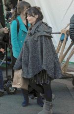 ZOOEY DESCHANEL on the Set of New Girl in Los Angeles 12/115/2015