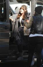 ZOOEY DESCHANEL on the Set of New Girl in Los Angeles 12/115/2015