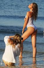 ABIGAIL ABBEY CLANCY in Wwimwear on the Set of a Photoshoot in Dubai, January 2016