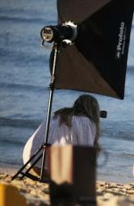 ABIGAIL ABBEY CLANCY in Wwimwear on the Set of a Photoshoot in Dubai, January 2016