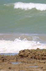 ALESSANDRA AMBROSIO in Bikini at a Beach in Brazil, January 2016