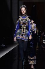 ALESSANDRA AMBROSIO on the Runway of Balmain Fashion Show in Paris 01/23/2016