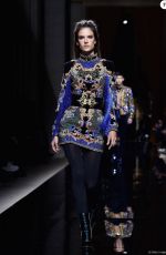 ALESSANDRA AMBROSIO on the Runway of Balmain Fashion Show in Paris 01/23/2016