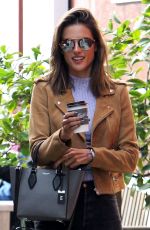 ALESSANDRA AMBROSIO Out in Brentwood 01/14/2016