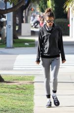 ALESSANDRA AMBROSIO Out in Los Angeles 01/14/2016