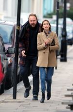 ALEXA CHUNG Out and About in London 01/23/2016