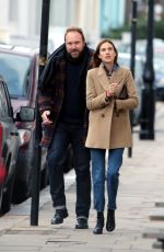 ALEXA CHUNG Out and About in London 01/23/2016