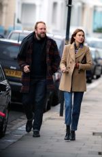 ALEXA CHUNG Out and About in London 01/23/2016