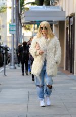 ALICE EVE in Ripped Jeans Out in Los Angeles 01/15/2016