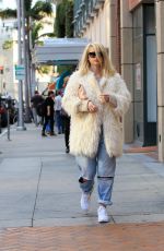 ALICE EVE in Ripped Jeans Out in Los Angeles 01/15/2016