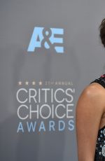 ALICIA VIKANDER at Critics’s Choice Awards 2016 in Santa Monica 01/17/2016