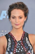 ALICIA VIKANDER at Critics’s Choice Awards 2016 in Santa Monica 01/17/2016