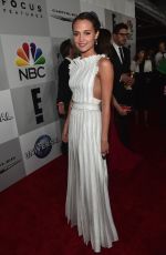 ALICIA VIKANDER at NBC/Universal Golden Globes After Party in Beverly Hills 01/10/2016
