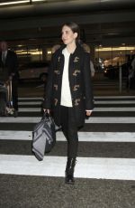 ALISON BRIE at LAX Airport in Los Angeles 01/25/2016