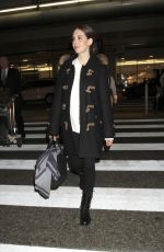 ALISON BRIE at LAX Airport in Los Angeles 01/25/2016