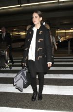 ALISON BRIE at LAX Airport in Los Angeles 01/25/2016