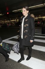 ALISON BRIE at LAX Airport in Los Angeles 01/25/2016