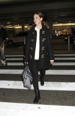 ALISON BRIE at LAX Airport in Los Angeles 01/25/2016