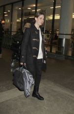 ALISON BRIE at LAX Airport in Los Angeles 01/25/2016