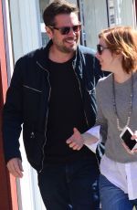ALYSON HANNIGAN Leaves Caffe Luxxe in Brentwood 01/25/2016