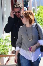 ALYSON HANNIGAN Leaves Caffe Luxxe in Brentwood 01/25/2016