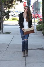 AMANDA RIGHETTI Out and About in Los Angeles 01/26/2016