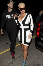 AMBER ROSE Arrives at Lure Nightclub in Hollywood 01/30/2016