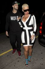 AMBER ROSE Arrives at Lure Nightclub in Hollywood 01/30/2016