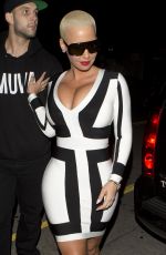 AMBER ROSE Arrives at Lure Nightclub in Hollywood 01/30/2016