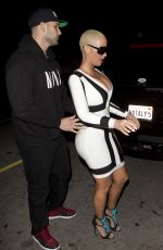 AMBER ROSE Arrives at Lure Nightclub in Hollywood 01/30/2016