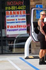 AMBER ROSE in Tights Out and About in Los Angeles 01/22/2016