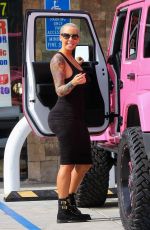 AMBER ROSE in Tights Out and About in Los Angeles 01/22/2016