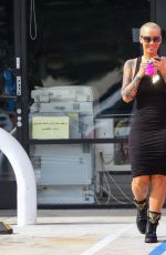 AMBER ROSE in Tights Out and About in Los Angeles 01/22/2016