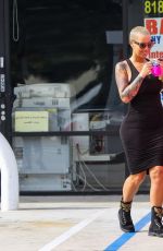 AMBER ROSE in Tights Out and About in Los Angeles 01/22/2016